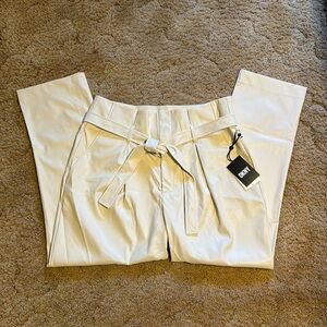 NWT ($99), DKNY Size 14, Cream Pants w/Belt